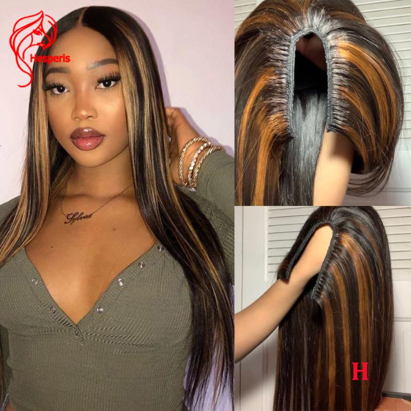 Hesperis Highlight Silk Straight U Part Human Hair Wigs For Women 1x4 U Shape Opening Brazilian Remy Human Hair Wigs Highlight, Picture show
Hesperis Highlight Silk Straight U Part Human Hair Wigs For Women 1x4 U Shape Opening Brazilian Remy Human Hair Wigs Highlight, Picture show
