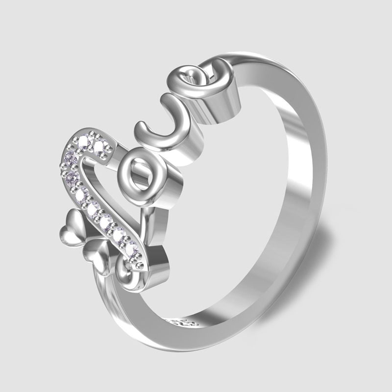 Love Heart-shaped Women Rings with Zircon European Creative English Letter Engagement Rings Birthday Gifts Promise Jewelry Anel
Love Heart-shaped Women Rings with Zircon European Creative English Letter Engagement Rings Birthday Gifts Promise Jewelry Anel