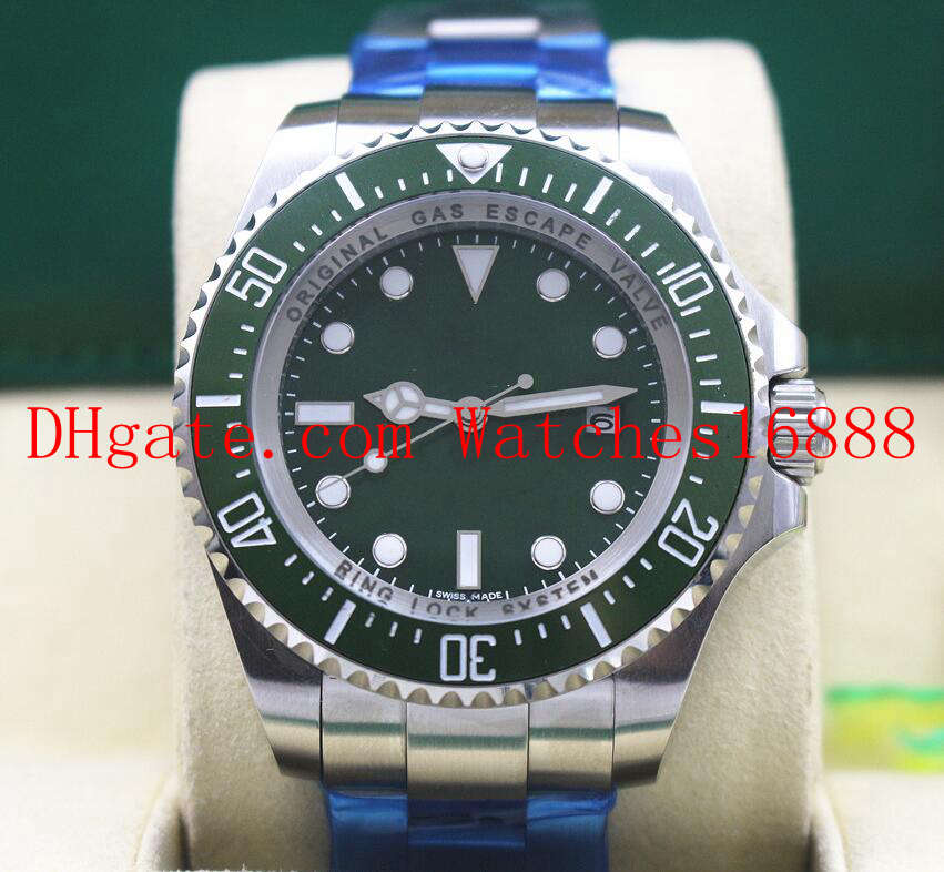 Top Quality Sea-Dweller 116660 Green Dial And Ceramic Bezel Sapphire Asia 2813 Movement Automatic Mens Wrist Watches Men's Wristwatches
Top Quality Sea-Dweller 116660 Green Dial And Ceramic Bezel Sapphire Asia 2813 Movement Automatic Mens Wrist Watches Men's Wristwatches
