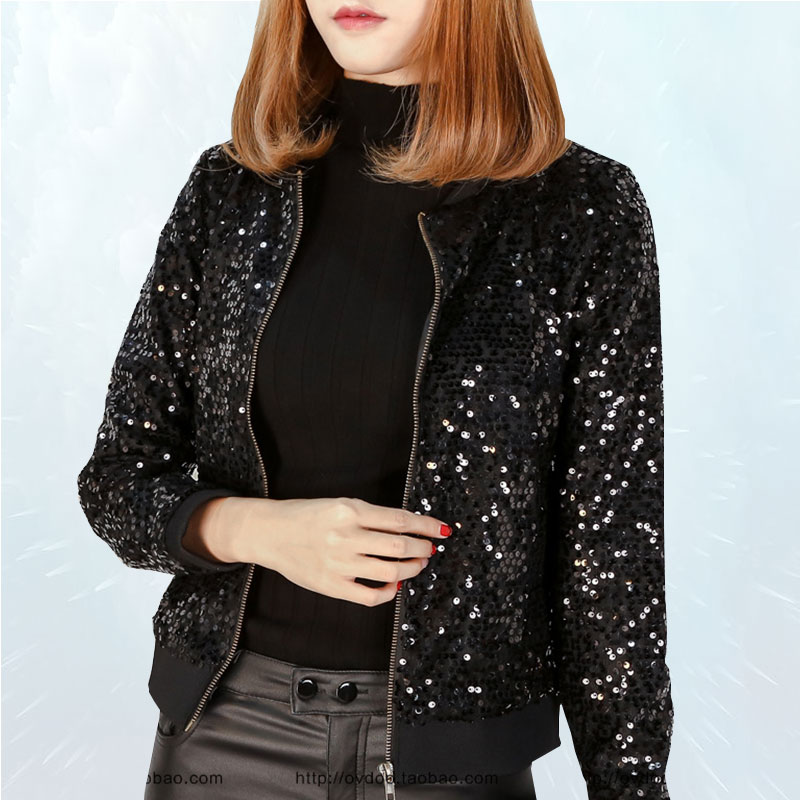 Spring Autumn Jacket Women 2019 Fashion Coat Black Sequins Basic Jacket Slim Embroidered Baseball Uniform Street Outwear SL107
Spring Autumn Jacket Women 2019 Fashion Coat Black Sequins Basic Jacket Slim Embroidered Baseball Uniform Street Outwear SL107