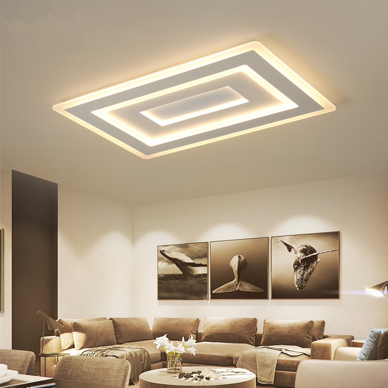 Modern Led Ceiling Lights For Living Room Study Room Bedroom Home Dec AC85-265V lamparas de techo Ceiling Lamp dimming