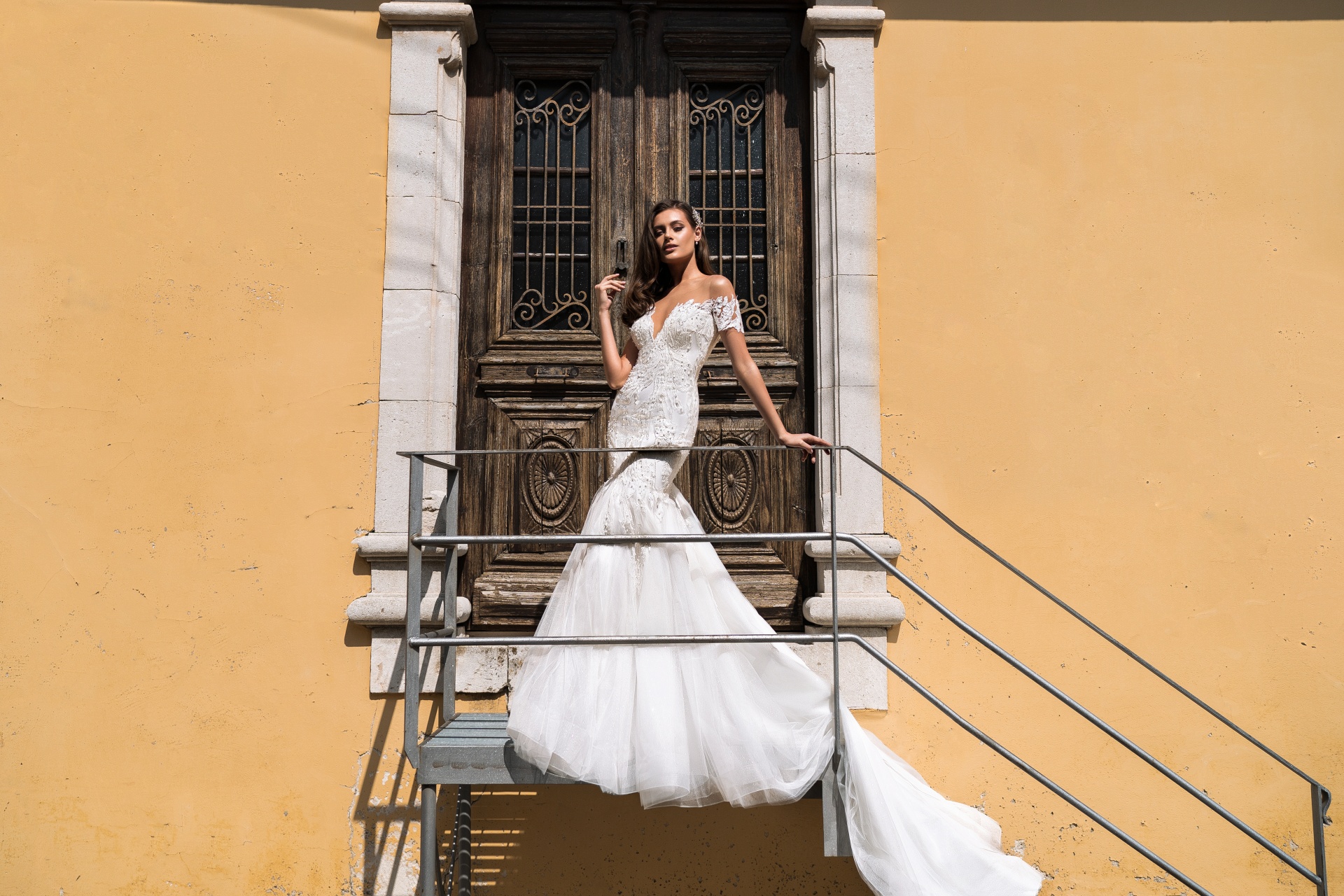 sexy mermaid wedding dresses off shoulder 3d flower appliques sweep train bridal gowns plus size robe de marie