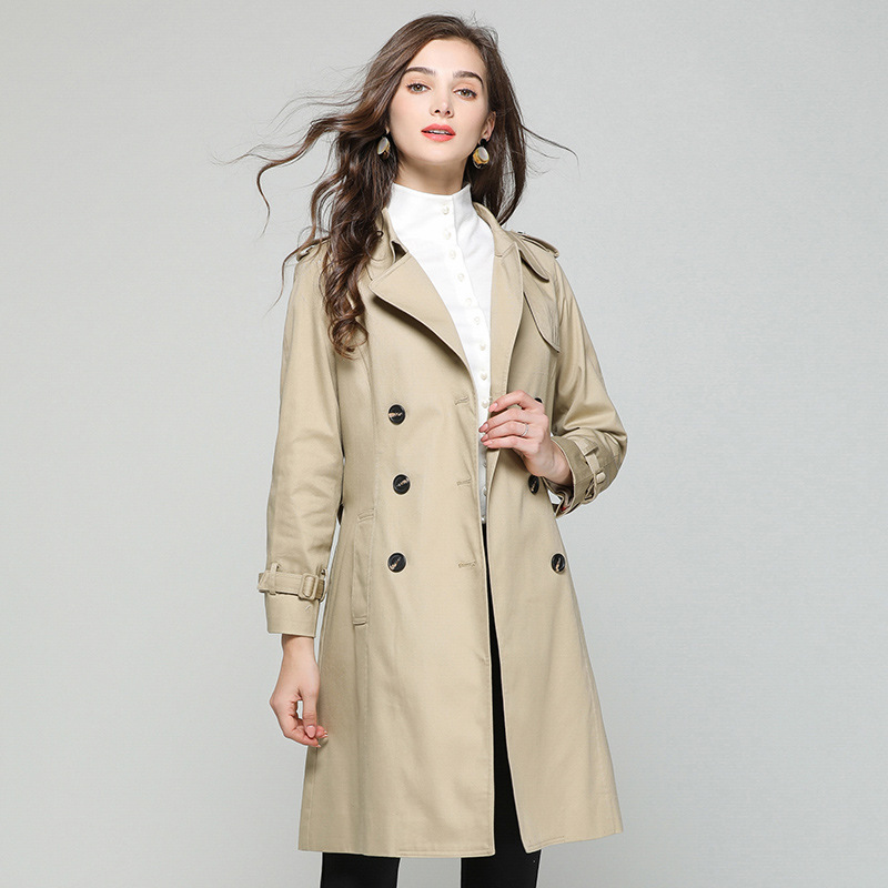 Nice Spring Tide Windbreaker Female Long-sleeved Female Casual Waist Embroidery Long Trench Coat For Women, Khaki
Nice Spring Tide Windbreaker Female Long-sleeved Female Casual Waist Embroidery Long Trench Coat For Women, Khaki