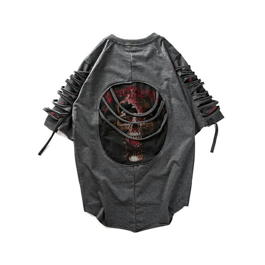 Ripped T Shirts Men Punk Rock Rave T Shirt Psychedelic Hiphop Street Camisa Swag Rasgados Vintage Rap Mens Clothing Baggy Dx533 J190612, Black
Ripped T Shirts Men Punk Rock Rave T Shirt Psychedelic Hiphop Street Camisa Swag Rasgados Vintage Rap Mens Clothing Baggy Dx533 J190612, Black