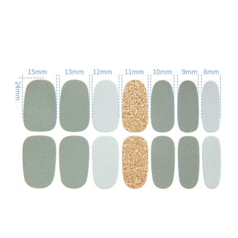 Nail Sticker DIY Decoration Adhesive Nail Full Wraps Art Manicure Decals @ME88, 14