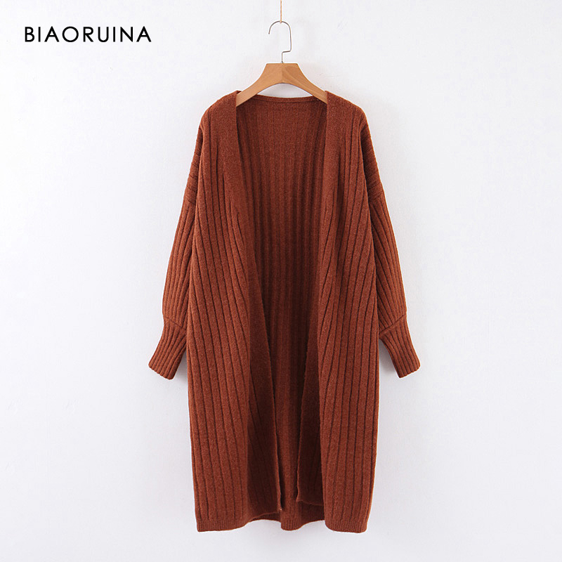 BIAORUINA 4 Color Women's Oversized Solid Casual Knit Long Cardigans Female Keep Warm Thick Elegant Open Stitch Sweater, White
BIAORUINA 4 Color Women's Oversized Solid Casual Knit Long Cardigans Female Keep Warm Thick Elegant Open Stitch Sweater, White