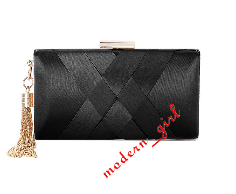YG Evening Party Bag Wedding Bridal Bag Womens Tassel Clutch Evening Bridal Bag Wedding Fashion Prom Handbag
