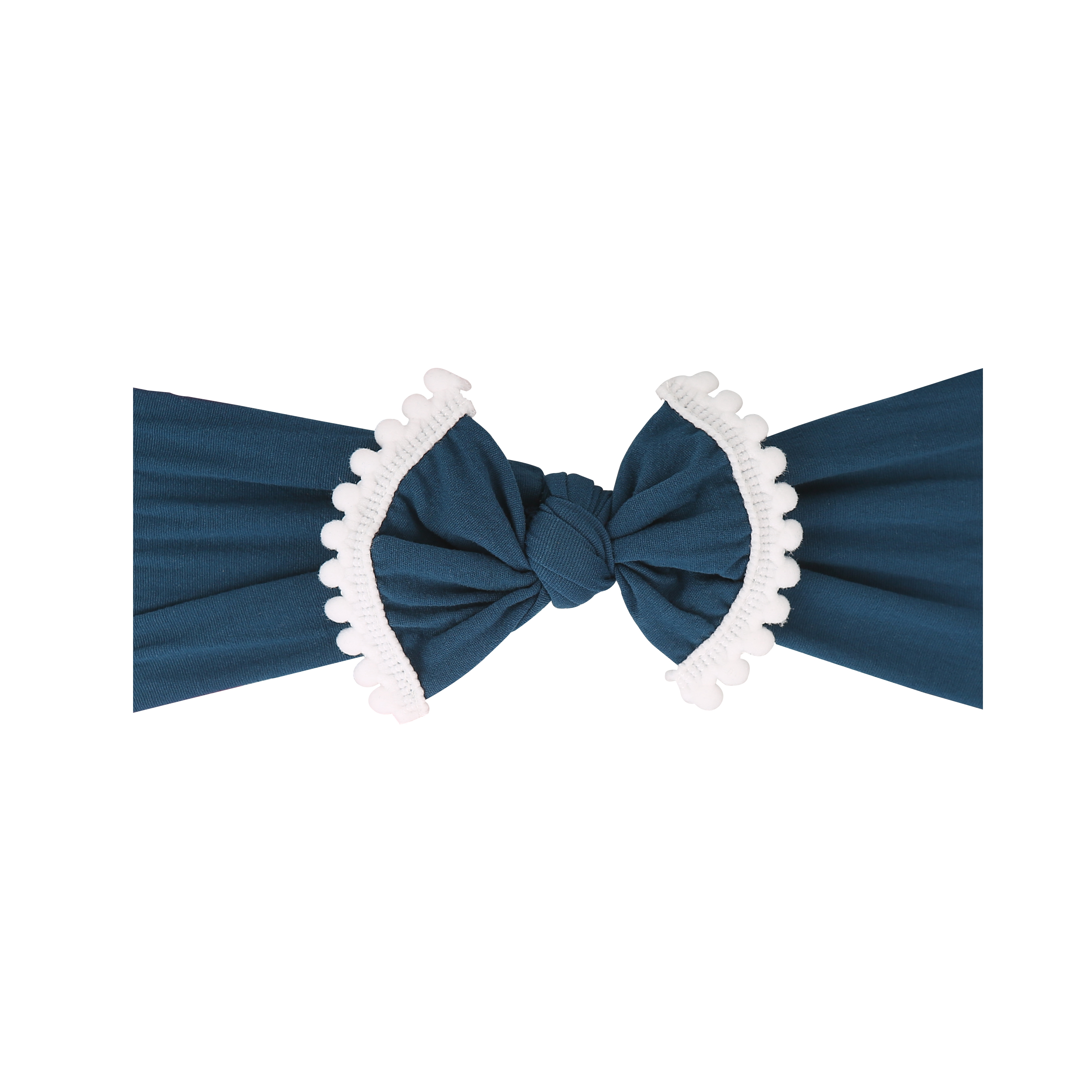 Simple and fashionable super soft hair ball nylon wide hair band children's hair headband