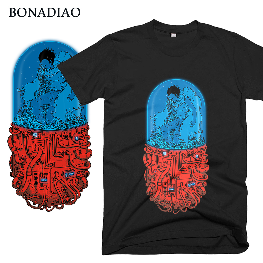 Capsule Akira T Shirt Novelty Men Harajuku Shotaro Kaneda Anime T-Shirt MX200509