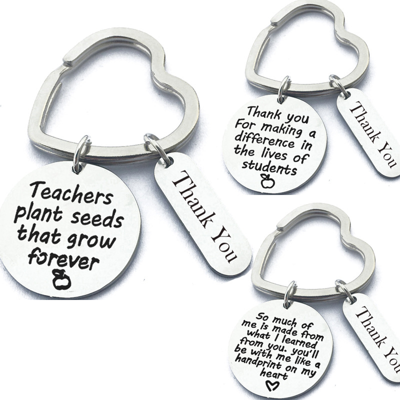 Letter Stainless Steel Women Men Keychains Couple Lover Key Chains Key Ring Promotion Celebration Gift Teacher' Day Thank You
Letter Stainless Steel Women Men Keychains Couple Lover Key Chains Key Ring Promotion Celebration Gift Teacher' Day Thank You