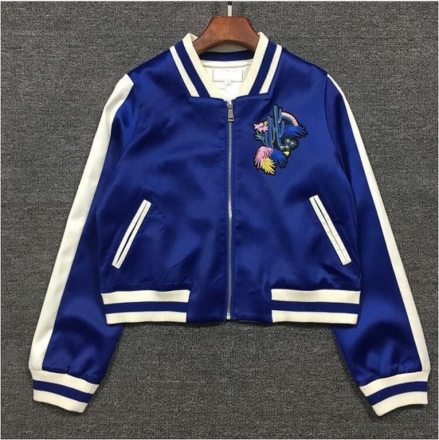 Fashion- windbreak Womens Jackets spring Embroidered Baseball pilot jacket Female Tops Causal Sweatshirts bomber jacket chaquetas mujer, Green
Fashion- windbreak Womens Jackets spring Embroidered Baseball pilot jacket Female Tops Causal Sweatshirts bomber jacket chaquetas mujer, Green