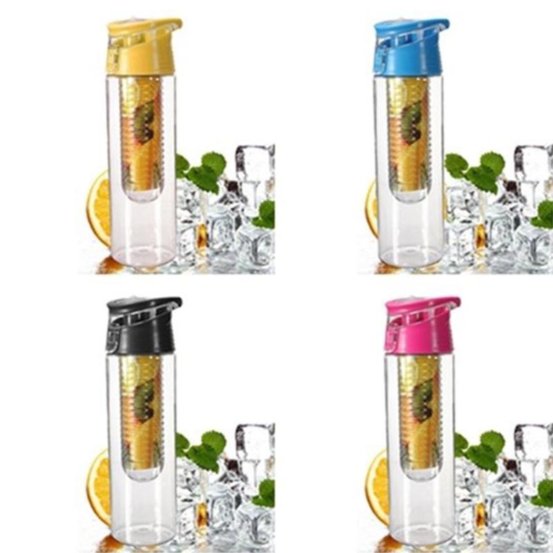 Portable Camping Sports Lemon Juice Fruit Infusing Infuser Water Bottle 800ML1