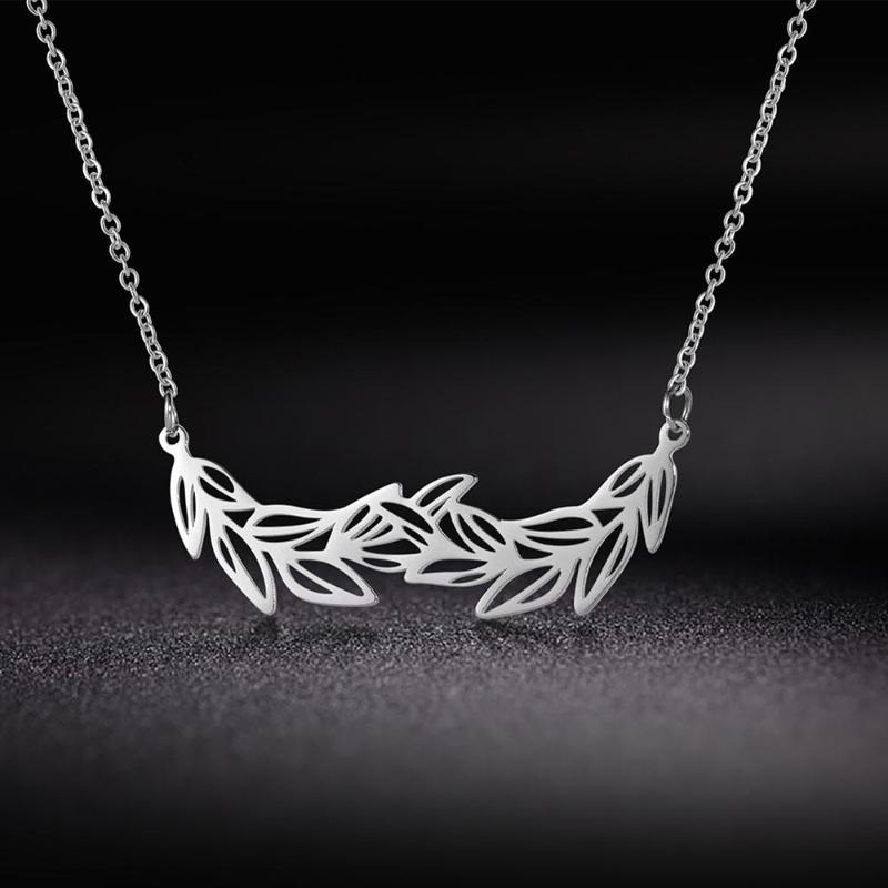 Lemegeton Simple Leaf Choker Necklaces Women Silver Gold Chain Stainless Steel Necklaces Jewelry Bijoux
Lemegeton Simple Leaf Choker Necklaces Women Silver Gold Chain Stainless Steel Necklaces Jewelry Bijoux