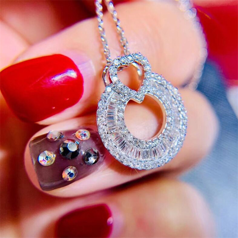 Sterg Sier Princess Topaz Pendant Necklace | Anniversary Gift for Women a132