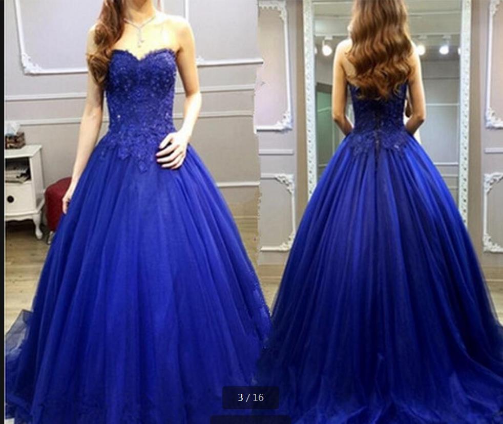 2019 Vestido De Festa ball gown royal blue lace prom dress beading appliques sweetheart neck princess prom dresses best selling, Fuchsia
2019 Vestido De Festa ball gown royal blue lace prom dress beading appliques sweetheart neck princess prom dresses best selling, Fuchsia