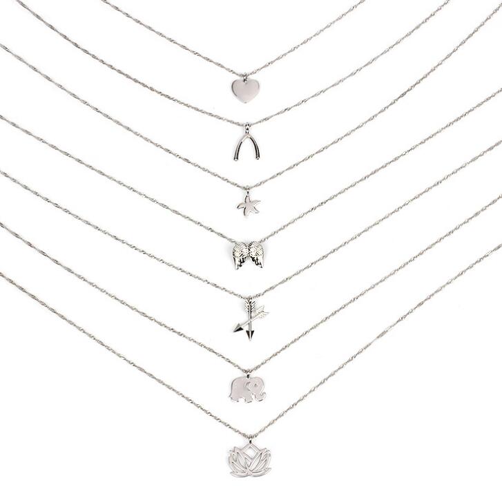 JRL Dogeared Necklace Good Luck Elephant Pendant Multi-layer Necklace Combination Set Noble and Delicate Choker Collarbone Chain K3447
JRL Dogeared Necklace Good Luck Elephant Pendant Multi-layer Necklace Combination Set Noble and Delicate Choker Collarbone Chain K3447
