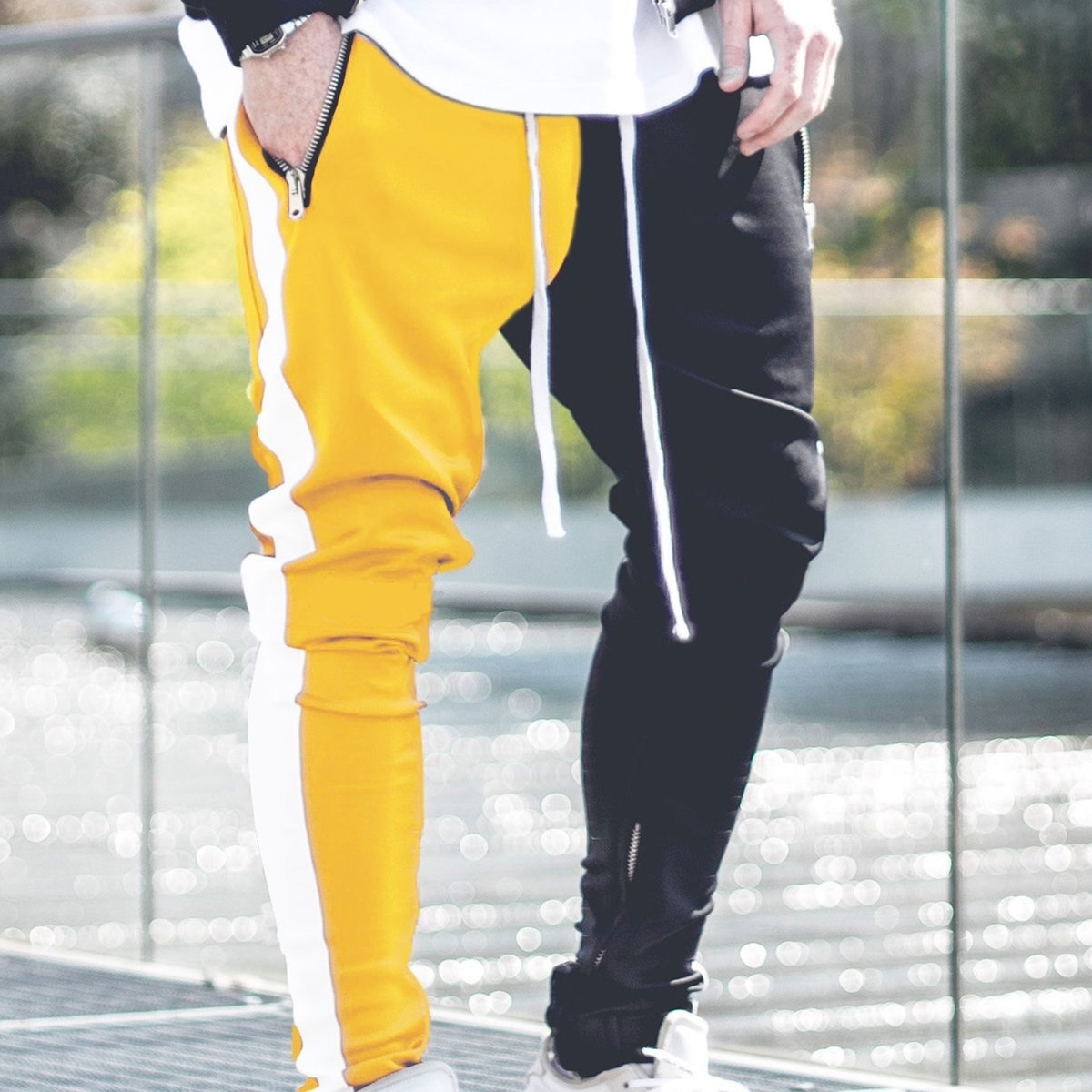 Mens Vogue Patchwork Contrast Color Hip Pop Joggers Male Slim Sportswear Streetwear Pencil Harem Pants Trousers Slacks Q1904017, Red
Mens Vogue Patchwork Contrast Color Hip Pop Joggers Male Slim Sportswear Streetwear Pencil Harem Pants Trousers Slacks Q1904017, Red