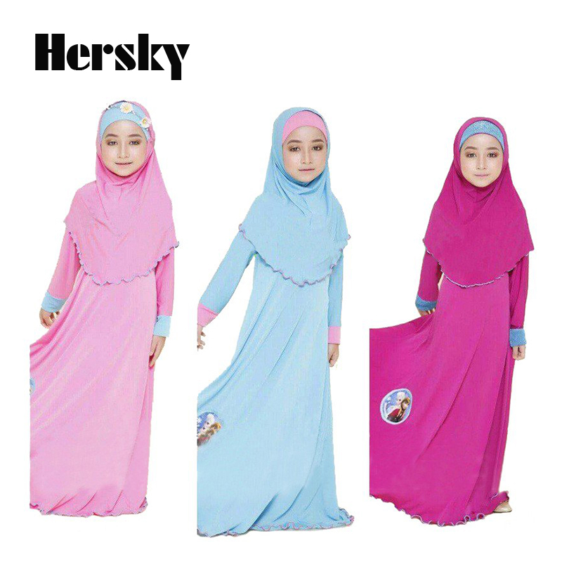 Ethnic Clothing Two Sets Traditional Cartoon Kids Fashion Child Abaya Muslim Girl Dress Jilbab And Islamic Children Hijab Dresses
Ethnic Clothing Two Sets Traditional Cartoon Kids Fashion Child Abaya Muslim Girl Dress Jilbab And Islamic Children Hijab Dresses