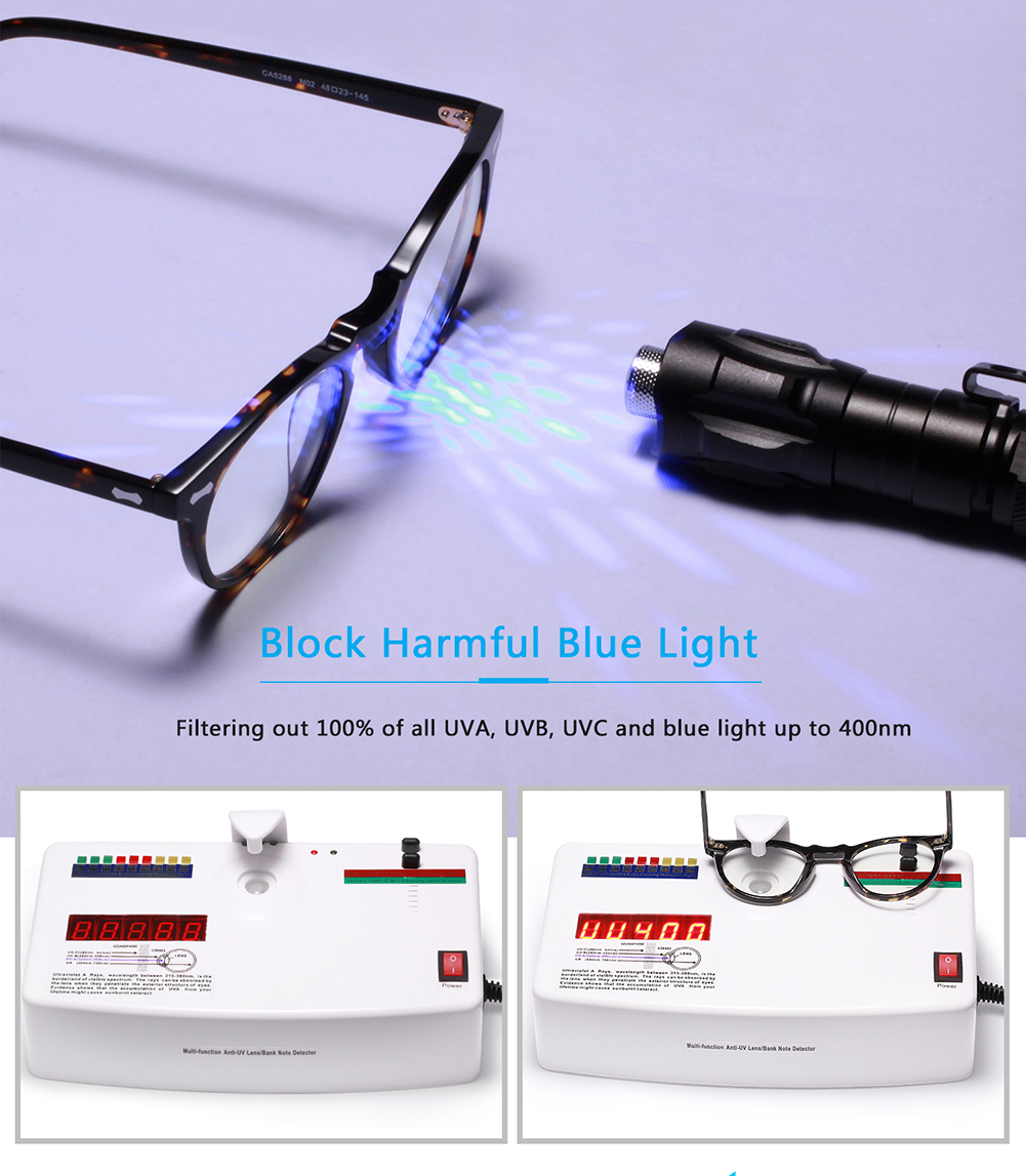 Blue Light Blocking Glasses for Men and Carfia Women Computer glasses frames offers amazing color enhancement clar
