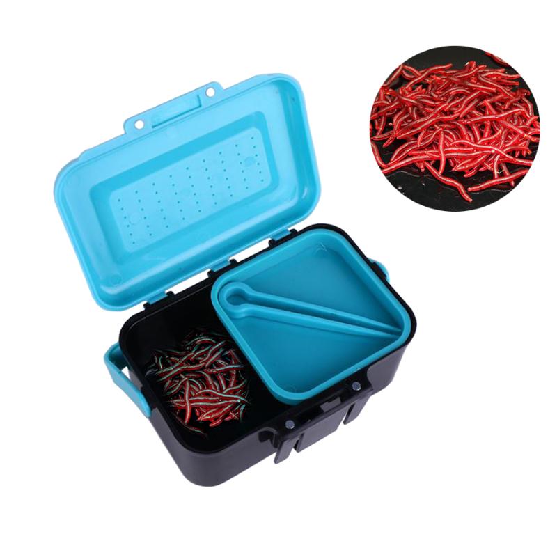 Breathable ABS Plastic Fishing Bait box Fishing Tackle Box Bait Earthworm Worm Lure Tackle Storage
Breathable ABS Plastic Fishing Bait box Fishing Tackle Box Bait Earthworm Worm Lure Tackle Storage