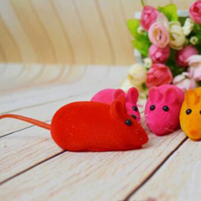 New Little Noise Sound Squeak Rat Playing Gift For Kitten Cat Play Toy Pet Rubber Plush Mouse Toys Wholesale DBC BH2918