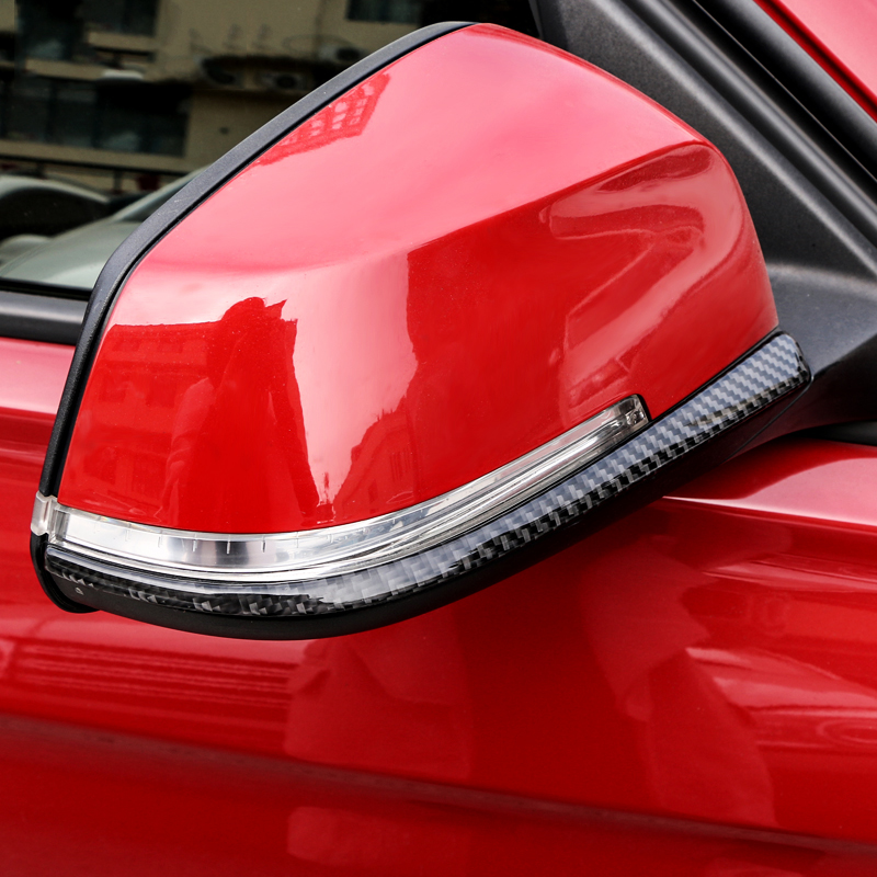 For BMW F30 F34 Carbon Fiber Rearview Mirror Anti-rub Strip 3 Series Car Styling Stickers Anti-collision Strip Accessories