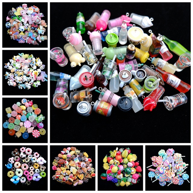 Cheap Charms 2-3 cm Mix set Charms Pendants for handmade decoration bracelets necklace earring key chain Jewelry Making