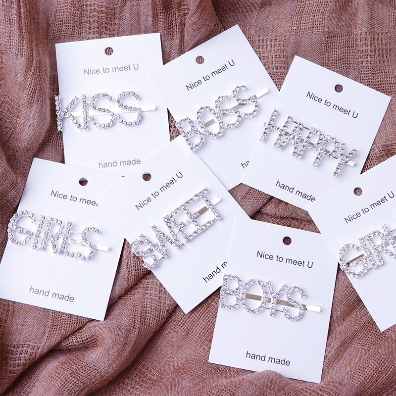 17 Styles Women Hairpins Rhinestone Letter Hair Clips Lady Barrett Sweet Headwear Girls Fashion Hair Accessories Charm Jewelry, Golden;silver
17 Styles Women Hairpins Rhinestone Letter Hair Clips Lady Barrett Sweet Headwear Girls Fashion Hair Accessories Charm Jewelry, Golden;silver