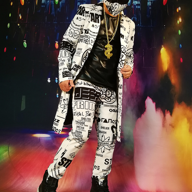 Custom Made Men Casual Blazer Jacket Fashion Graffiti Hip Hop Long Suit Coat Male Party Stage Singer Dancer DJ Costume, Pant
Custom Made Men Casual Blazer Jacket Fashion Graffiti Hip Hop Long Suit Coat Male Party Stage Singer Dancer DJ Costume, Pant