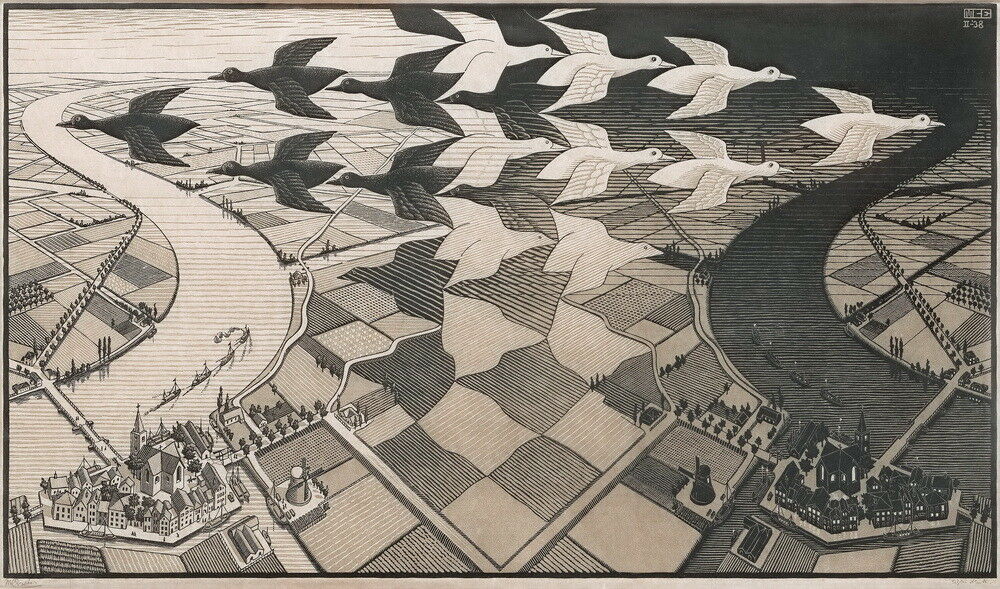 M.C. Escher Day and Night Home Decor Handpainted &HD Print Oil Painting On Canvas Wall Art Canvas Pictures 191108
M.C. Escher Day and Night Home Decor Handpainted &HD Print Oil Painting On Canvas Wall Art Canvas Pictures 191108