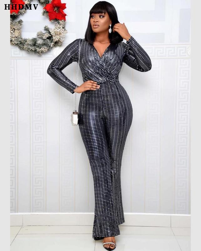 HHDMV spring 2020 women new high street style jumpsuits long sleeve deep v sequins decoration zipper jumpsuits long pants, Black silver
HHDMV spring 2020 women new high street style jumpsuits long sleeve deep v sequins decoration zipper jumpsuits long pants, Black silver