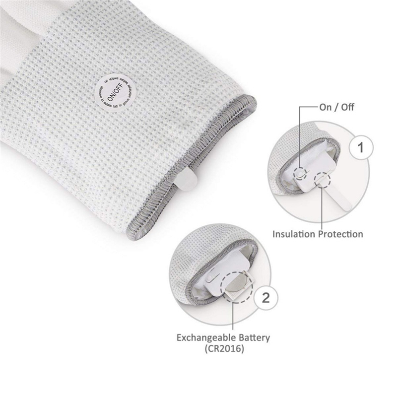 LED Gloves Finger Light Gloves Colorful 6 Modes for Dance Party Halloween Light Supplies Favor Sensory Glow Toys