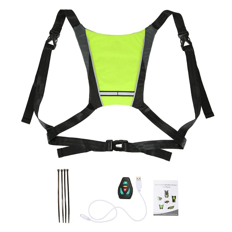 Cycling Vest USB Rechargeable Reflective Vest Backpack LED Turn Signal Light Remote Control Safety Cycling Running Walking
Cycling Vest USB Rechargeable Reflective Vest Backpack LED Turn Signal Light Remote Control Safety Cycling Running Walking