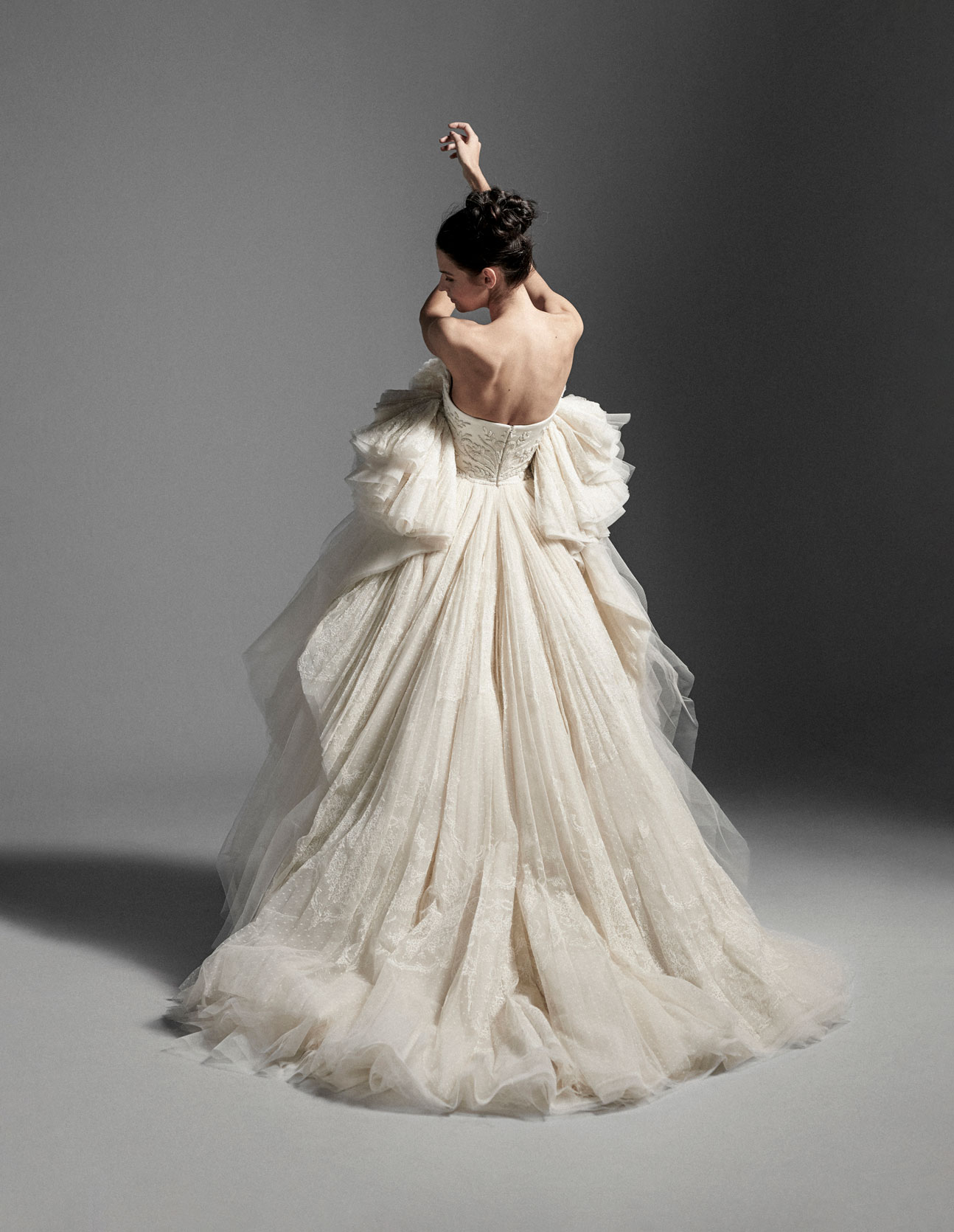 a line krikor jabotian wedding dresses ruffles strapless bridal gowns plus size zipper back wedding gown robe de marie custom