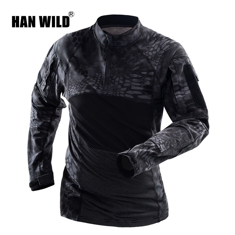 HAN WILD Tactical Clothing Camouflage Men Army Long Sleeve Soldiers Combat Uniform Multicam Outdoor Shirt, Green
HAN WILD Tactical Clothing Camouflage Men Army Long Sleeve Soldiers Combat Uniform Multicam Outdoor Shirt, Green