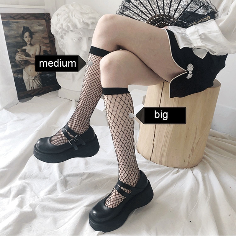 Women Black silk mesh knitted medias Fishnet Stockings Hollow Nylon Knee High Socks Female Ladies Mesh Net Long stockings
Women Black silk mesh knitted medias Fishnet Stockings Hollow Nylon Knee High Socks Female Ladies Mesh Net Long stockings