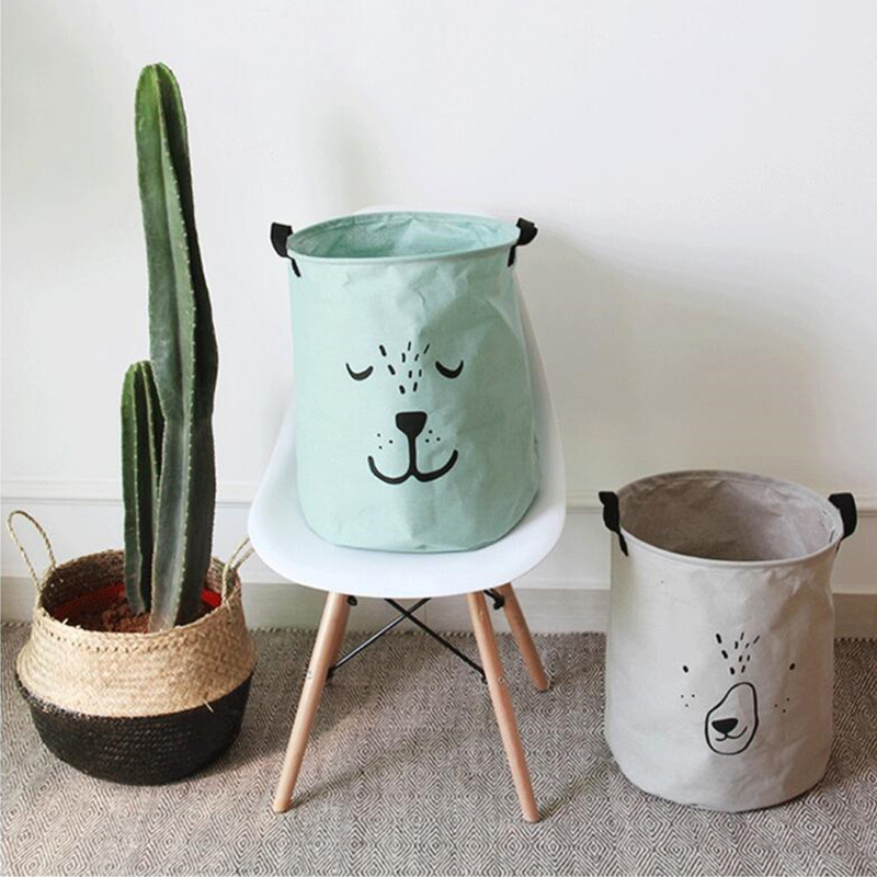 

New Large Laundry Hamper Bag Cartoon Lovely Clothes Storage Baskets Home Clothes Barrel Bags Kids Toy Storage Laundry Basket