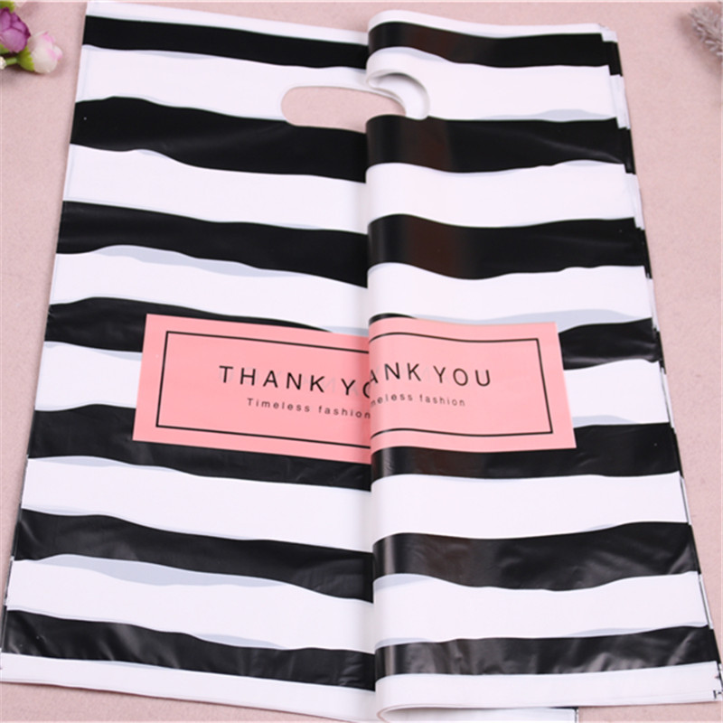 Fashion Wholesale Gift Wrap 100pcs 35x45cm Sachet Plastic Zakjes For Clothing with StHe Thank You Gift Packaging Bags