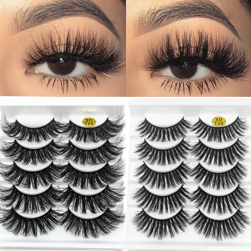 5 Pairs 3D Faux Mink Hair False Eyelashes Wispy Fluffy Long Lashes Natural Handmade Eye Makeup Extension Tools
5 Pairs 3D Faux Mink Hair False Eyelashes Wispy Fluffy Long Lashes Natural Handmade Eye Makeup Extension Tools