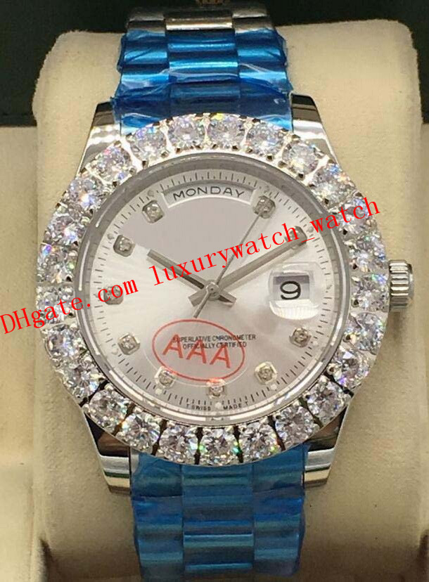 Latest Version 9 Style Luxury Watches Bigger Diamond Bezel Diamond Dial Mens 116238 43mm Automatic Fashion Men's Watch Wristwatch, 10
Latest Version 9 Style Luxury Watches Bigger Diamond Bezel Diamond Dial Mens 116238 43mm Automatic Fashion Men's Watch Wristwatch, 10
