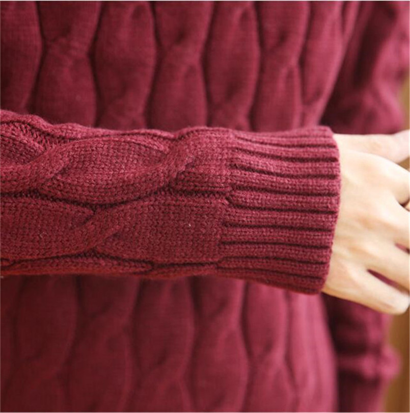 Fashion-2018 New Winter Pullover Coat Knitted Men Sweater Man Solid High Collar Mens Turtleneck Sweaters