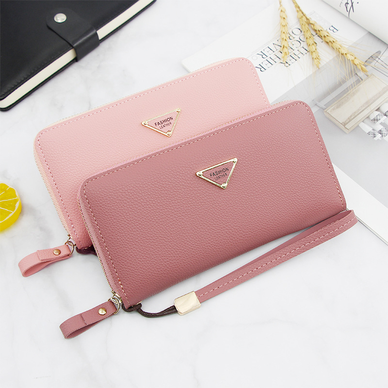 New Fashion Long Wallets Classic Leisure Zipper Multi-card Slot High Capacity Purse Solid Color Green Pink Wallet, As picture
New Fashion Long Wallets Classic Leisure Zipper Multi-card Slot High Capacity Purse Solid Color Green Pink Wallet, As picture