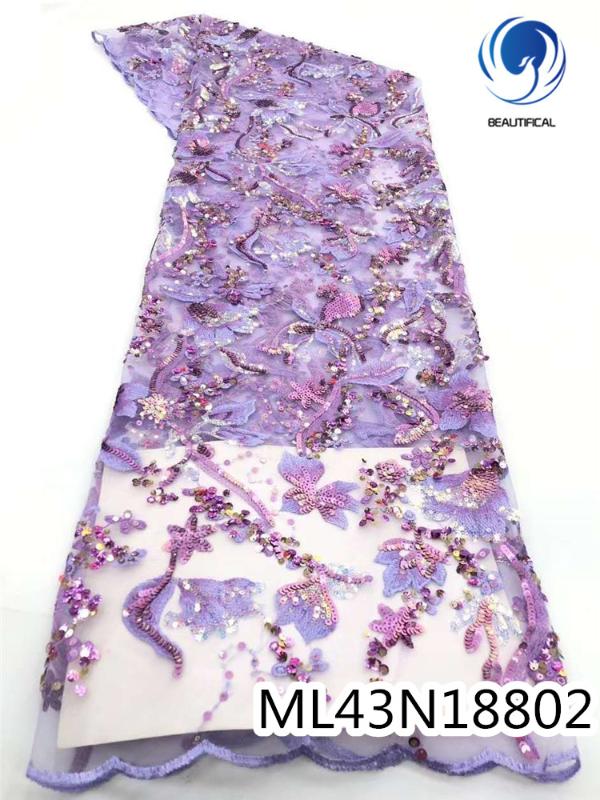 BEAUTIFICAL sequins lace purple high quality nigerian wedding french net lace french embridery sequin ML43N188
BEAUTIFICAL sequins lace purple high quality nigerian wedding french net lace french embridery sequin ML43N188
