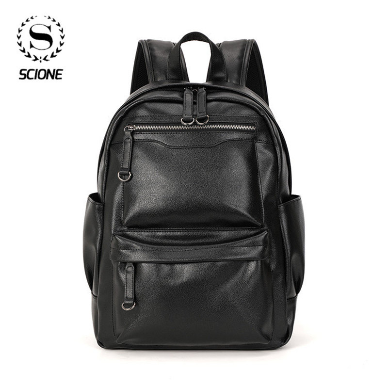 Scione Men'S Fashion Backpack Large Capacity Laptop Bag High Quality Practical PU Leather Bag Vintage Travel Bags Hot Sell, Black
Scione Men'S Fashion Backpack Large Capacity Laptop Bag High Quality Practical PU Leather Bag Vintage Travel Bags Hot Sell, Black