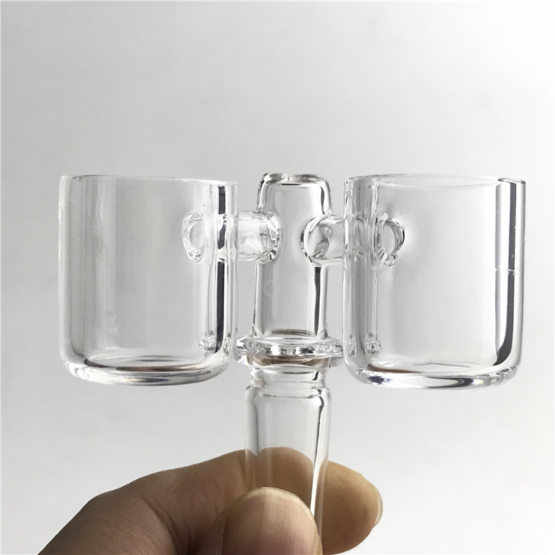 New 25mm Quartz Tank Banger Cannon Nail with Double Heads XL 3mm Thick Flat Top Domeless Quartz Bucket Nails for Glass Smoking
New 25mm Quartz Tank Banger Cannon Nail with Double Heads XL 3mm Thick Flat Top Domeless Quartz Bucket Nails for Glass Smoking