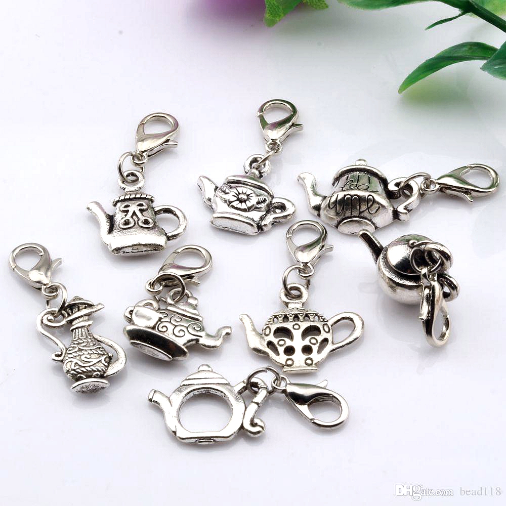 Hot Sales ! 160pcs Antique Silver Alloy Mixed Teapot Charms With lobster clasp Fit Charm Bracelet 8- style DIY Jewelry
Hot Sales ! 160pcs Antique Silver Alloy Mixed Teapot Charms With lobster clasp Fit Charm Bracelet 8- style DIY Jewelry