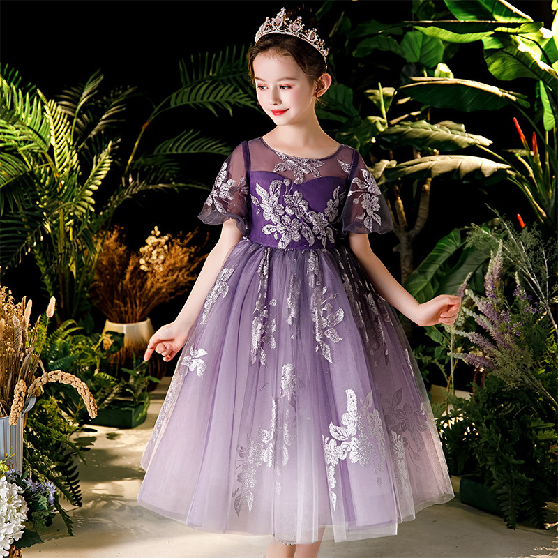 High-Grade Children Girls Elegant Sequined Design Purple Color Birthday Evening Ceremony Dress Model Show Piano Costumes Dress, Purple long dress
High-Grade Children Girls Elegant Sequined Design Purple Color Birthday Evening Ceremony Dress Model Show Piano Costumes Dress, Purple long dress