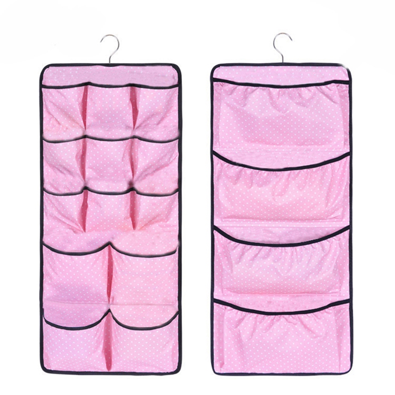 Hang Storage Organizer Bag Multi-Function 17 Pocket Double-Sided Wall-Mounted Bra Sock Organiser
Hang Storage Organizer Bag Multi-Function 17 Pocket Double-Sided Wall-Mounted Bra Sock Organiser