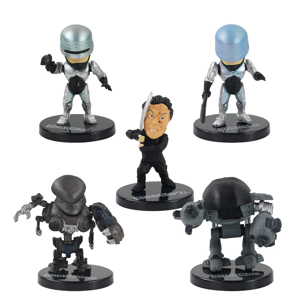 6 cm--7 cm 5pcs/set RoboCop Figure Toy Robot Policemen with Gun Sword Weapon Model Dolls
6 cm--7 cm 5pcs/set RoboCop Figure Toy Robot Policemen with Gun Sword Weapon Model Dolls