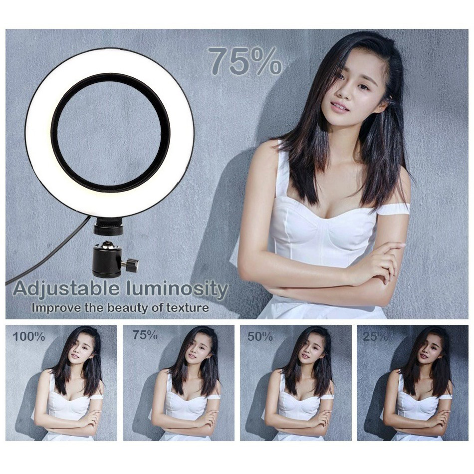 Indoor Lighting LED Ring Light Po Studio Camera Pography Dimmable Video lamp for Makeup Selfie with Tripod Phone Holder